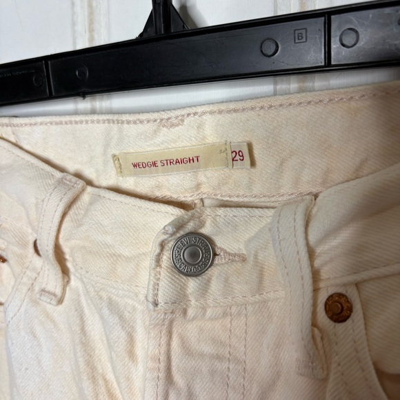 Levi's Women's Wedgie Straight Fit Denim In the Peach Jeans Sz 29 Tie-Dye - Picture 5 of 11